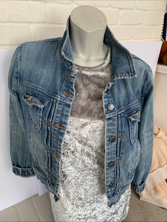 Source Unknown Jackets & Blazers - Source Unknown Light Blue Denim Jacket with Button Details